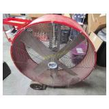 4 ft Max Air cattle barn fan works all the way