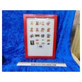 Coca-Cola NASCAR collectible pans and a glass