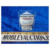 George Foster 1977 MVP autograph 5x all star