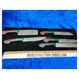 5pc Handmade Damascus knife set