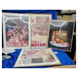 IU Posters on cardboard