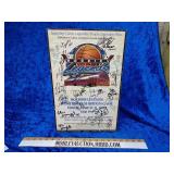 Autographed Hoosier Legends back seat basketball