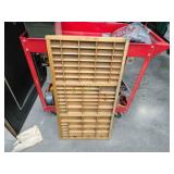 Type set drawer perfect for hanging on the wall