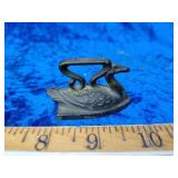 Cast iron swan sad iron small