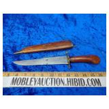 Wooden sheath knife