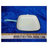 Cast iron and animal coated pan