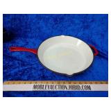 Large cast iron enamel pan