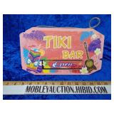 Tiki bar open and close sign