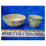 Two pieces of crock pottery Roseville Ohio