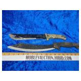 Two large knives
