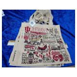 5 NOS IU HOOSIERS CANVAS BAGS NEEDS CLEANED DUSTY