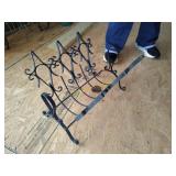 Vintage iron log rack (back)