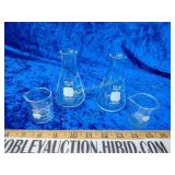 Pyrex beakers and more