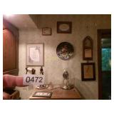 CLOCK & PICTURES ON WALL