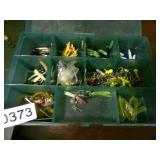 SMALL TACKLE BOX FULL FISHING GEAR