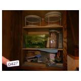 MISC ITEMS IN CABINET