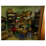 WHOLE ROOM FULL OF MISC AND SHELVES