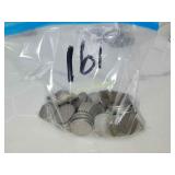 1 lb of unsarched v nickels