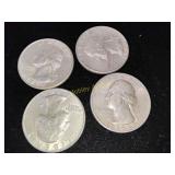4x Silver Quarters