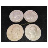 4x Silver Quarters