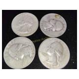 4x Silver Quarters
