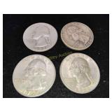 4x Silver Quarters