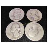 4x Silver Quarters