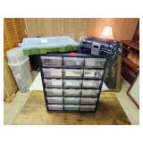 Boat organizer and two totes