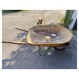 Wheelbarrow tire needs air