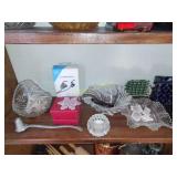 Shelf full water for crystals cut glass and more