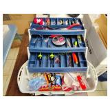 Tackle box full of lures and more
