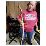 Cane with brass