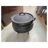 Best duty NO  2 cauldron cast iron with lid