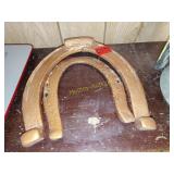 Two large horseshoes