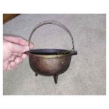 Small cast iron cauldron