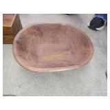 Vintage wooden dough bowl