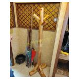Heavy duty log cabin coat rack