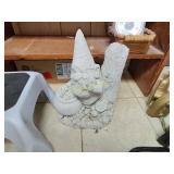 Concrete garden gnome