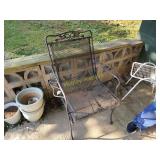 Wrought iron chair