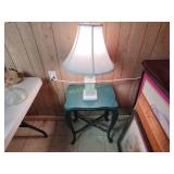 Vintage table and lamp