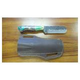 New Handmade Fixed Blade Knife w/ Sheath