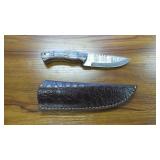 New Hunting Knife w/ Custom Handle & Sheath