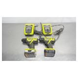 Ryobi Cordless Tools w/ Chargers
