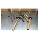 Assorted Hammers & Hand Tools