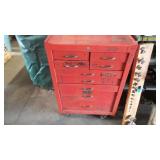 Matco Tool Cabinet w/ Assorted Grinding & Shop Sup
