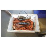 Assorted Extension Cords & Trouble Lights