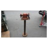 Bench Grinder on Pedestal Stand