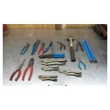 Assorted Hand Tools & Locking Pliers