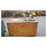 DeWalt Compound Miter Saw on Cabinet Stand