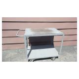 36-Inch Two-Shelf Steel Utility Cart